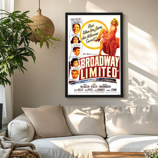 "Broadway Limited" (1941) Framed Movie Poster