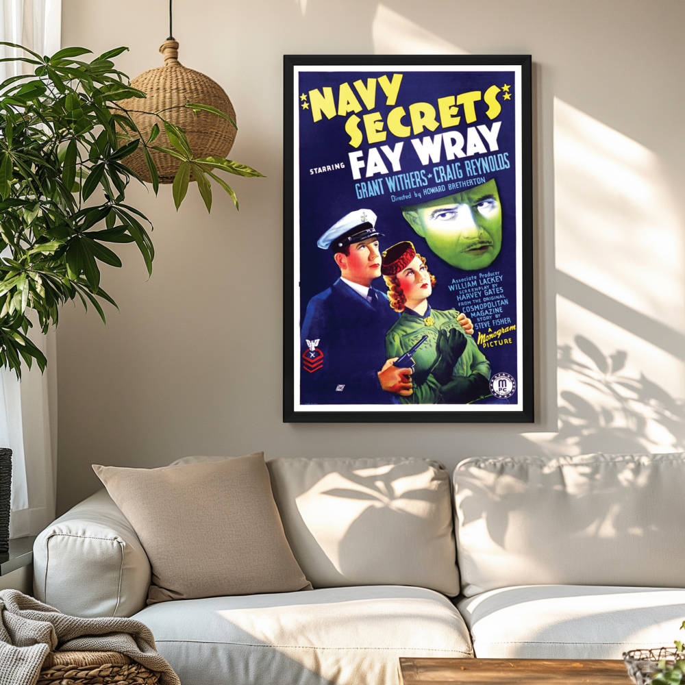 "Navy Secrets" (1939) Framed Movie Poster