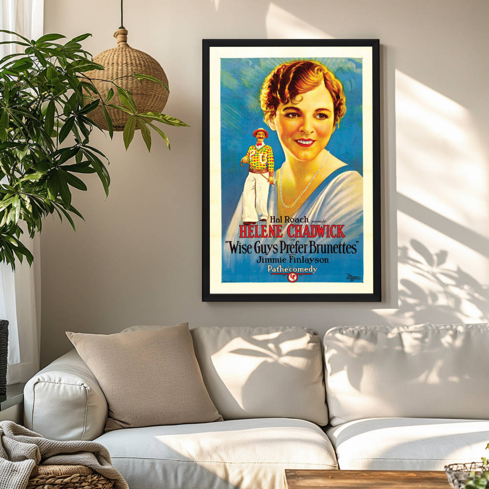 "Wise Guys Prefer Brunettes" (1926) Framed Movie Poster