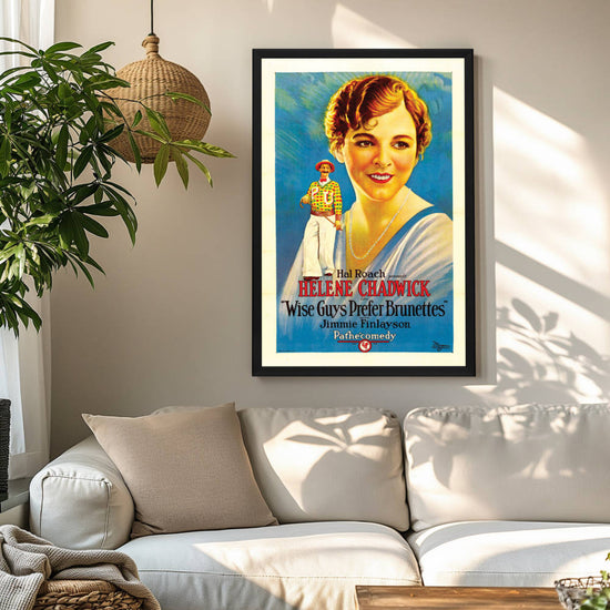 "Wise Guys Prefer Brunettes" (1926) Framed Movie Poster