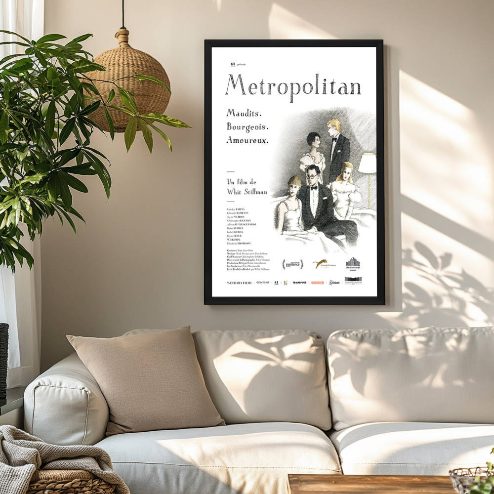 "Metropolitan (French)" (1990) Framed Movie Poster