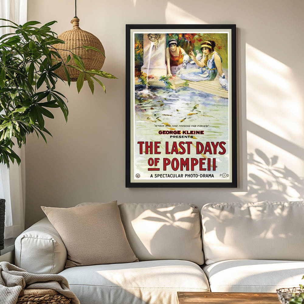 "Last Days Of Pompeii" (1913) Framed Movie Poster