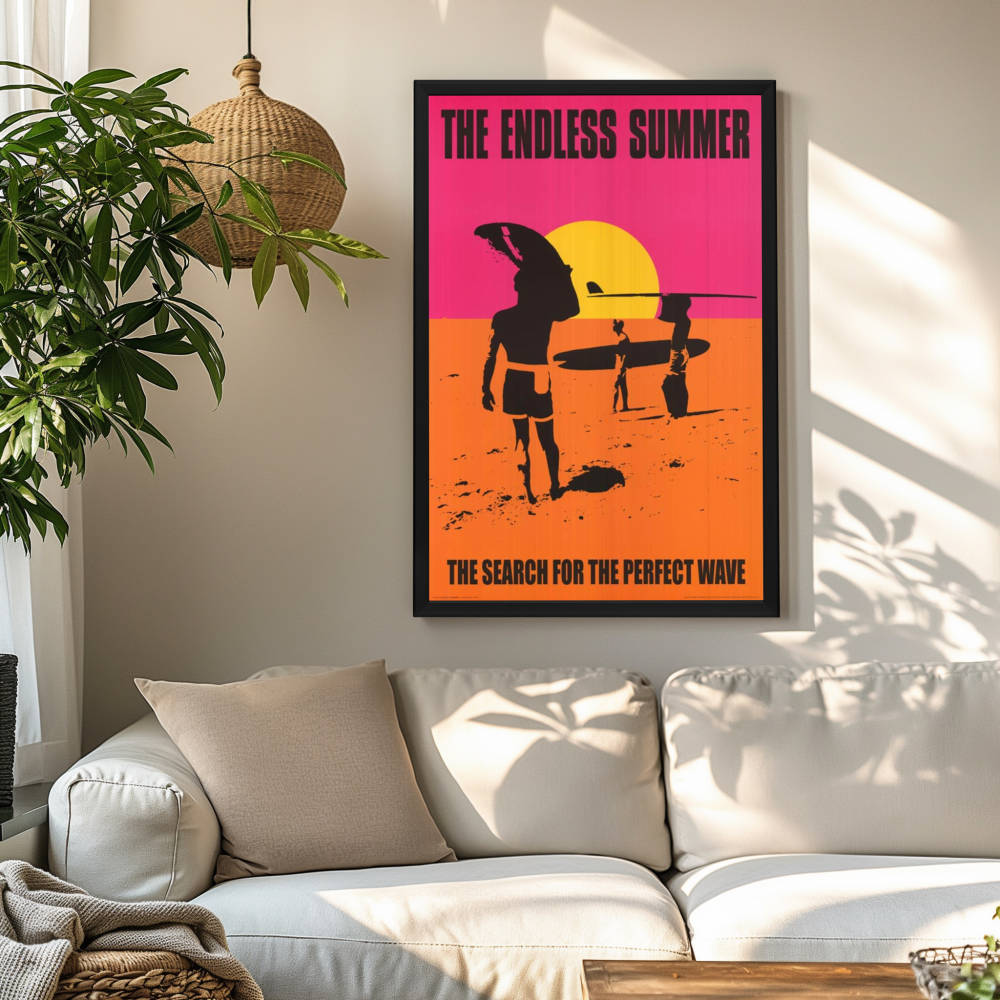 "Endless Summer" (1967) Framed Movie Poster