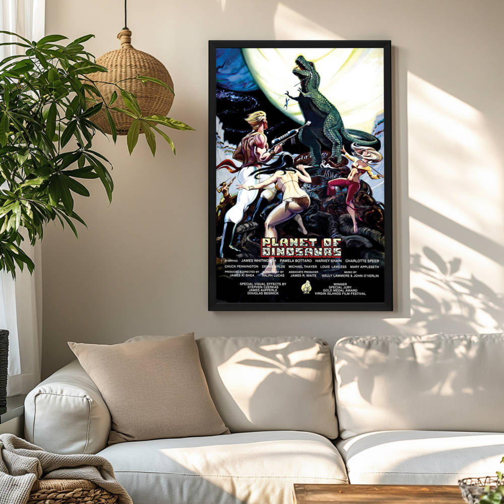 "Planet Of Dinosaurs" (1978) Framed Movie Poster