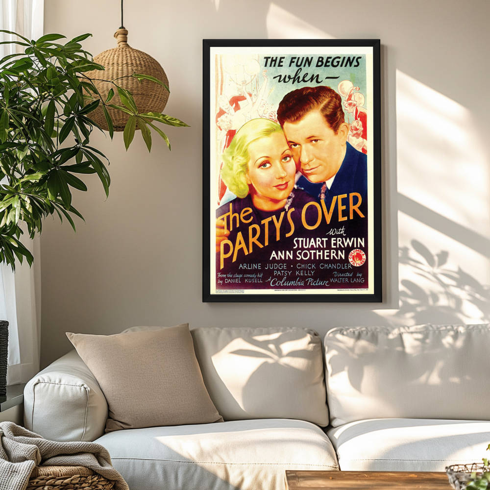 "Party's Over" (1934) Framed Movie Poster