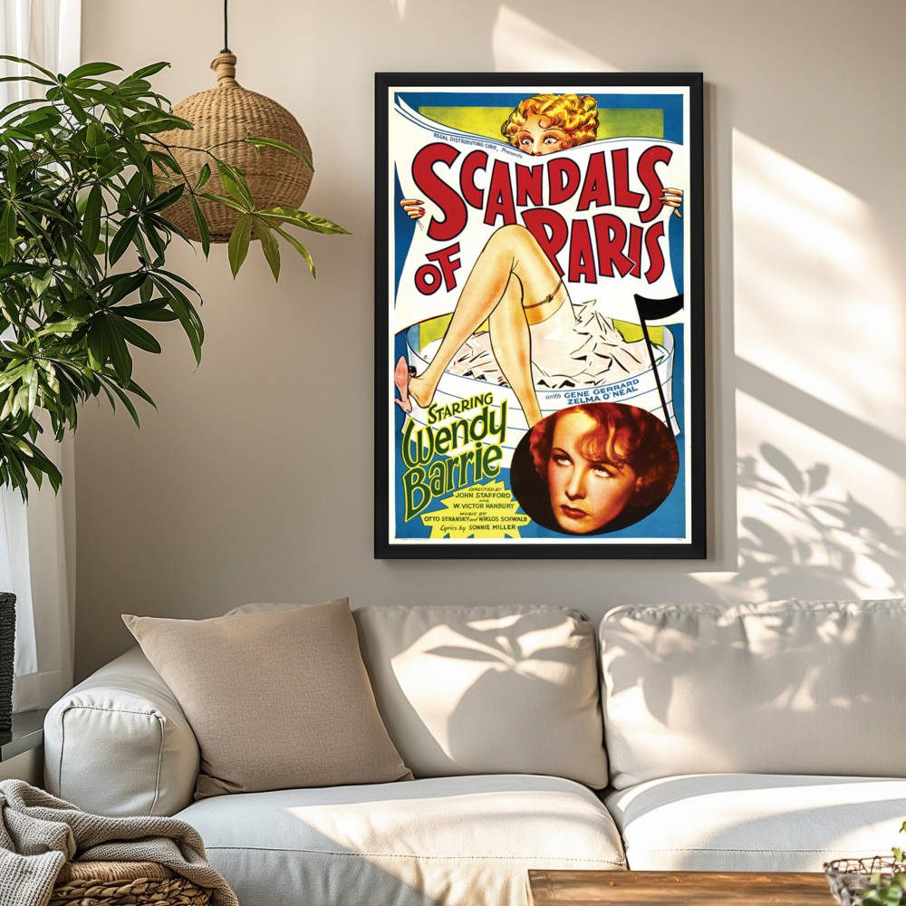 "Scandals Of Paris" (1934) Framed Movie Poster