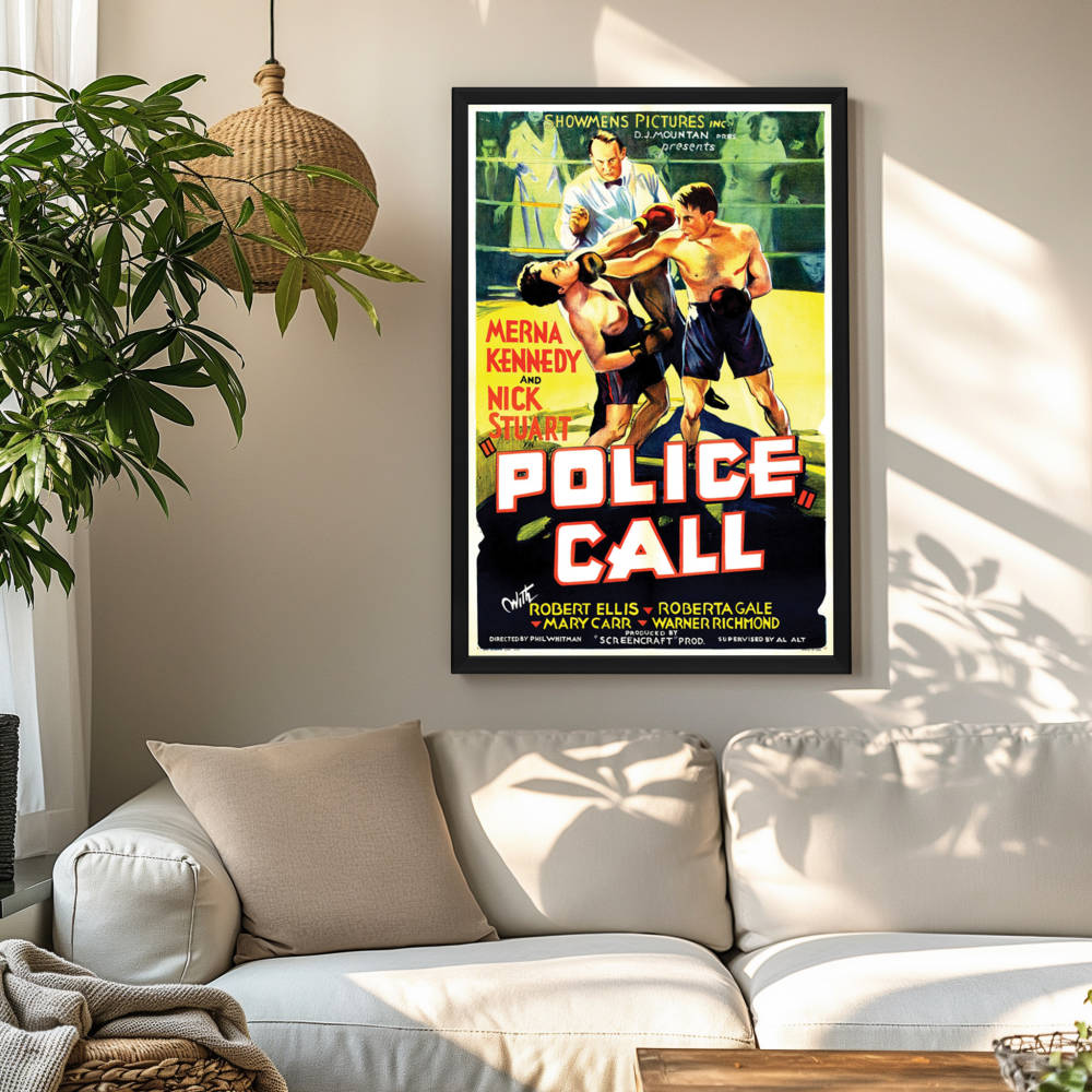 "Police Call" (1933) Framed Movie Poster