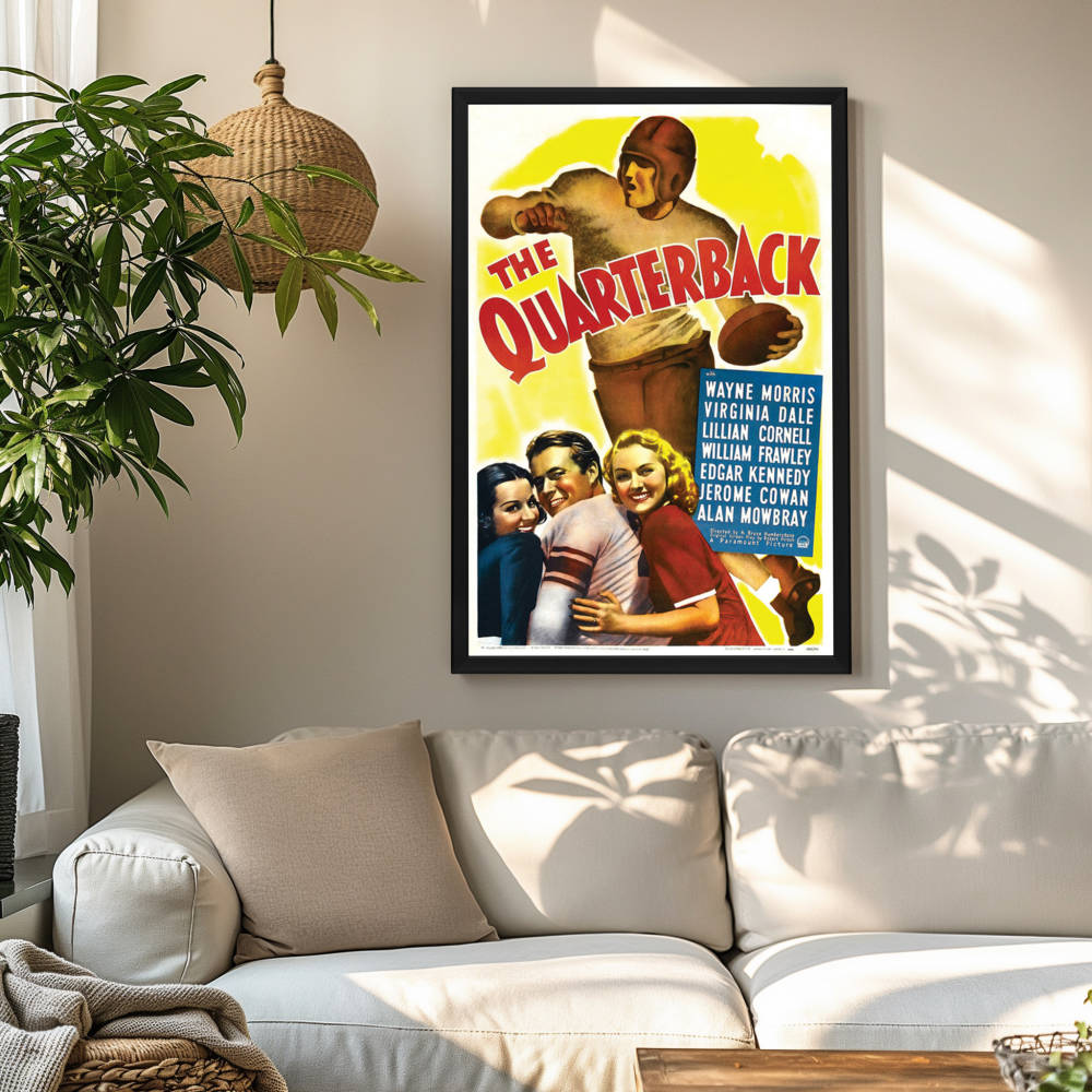 "Quarterback" (1940) Framed Movie Poster