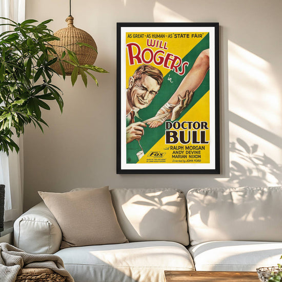 "Doctor Bull" (1933) Framed Movie Poster