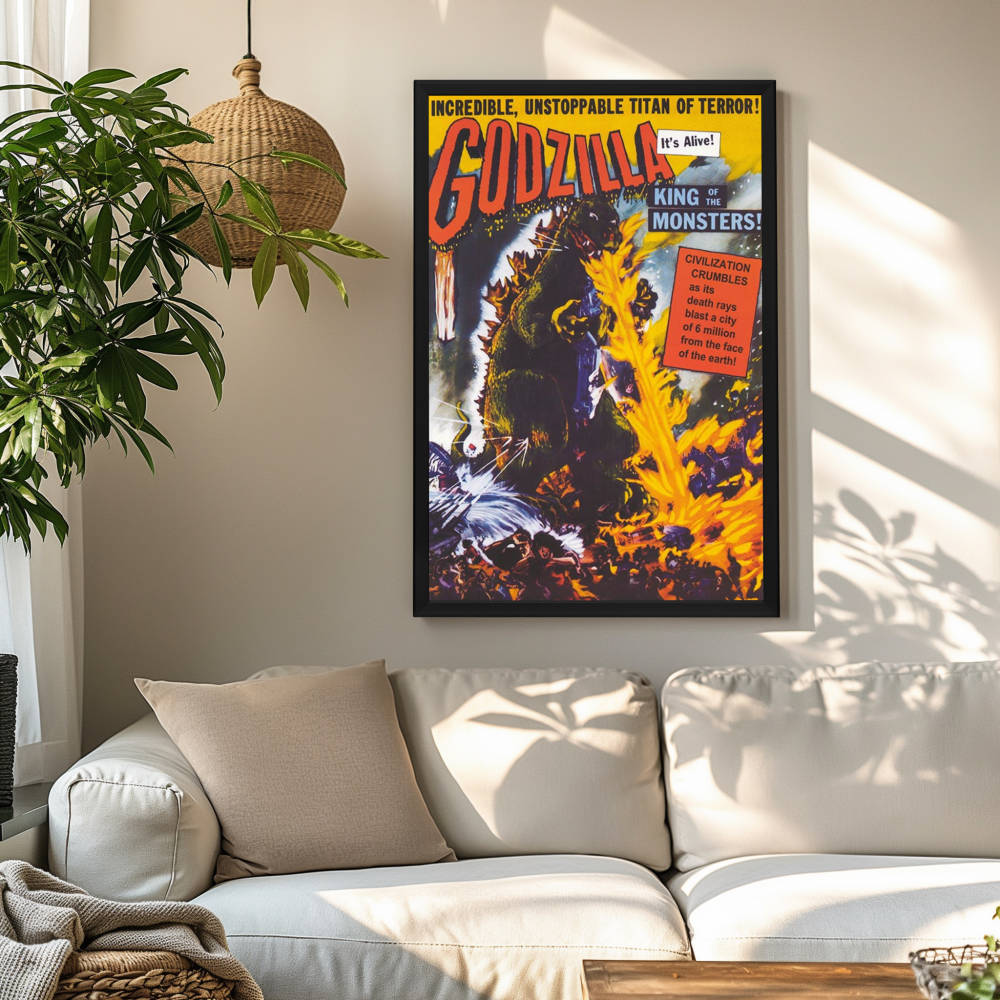 "Godzilla, King of the Monsters" (1995) Framed Movie Poster