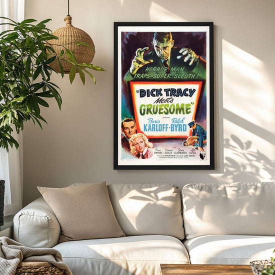 "Dick Tracy Meets Gruesome" (1947) Framed Movie Poster