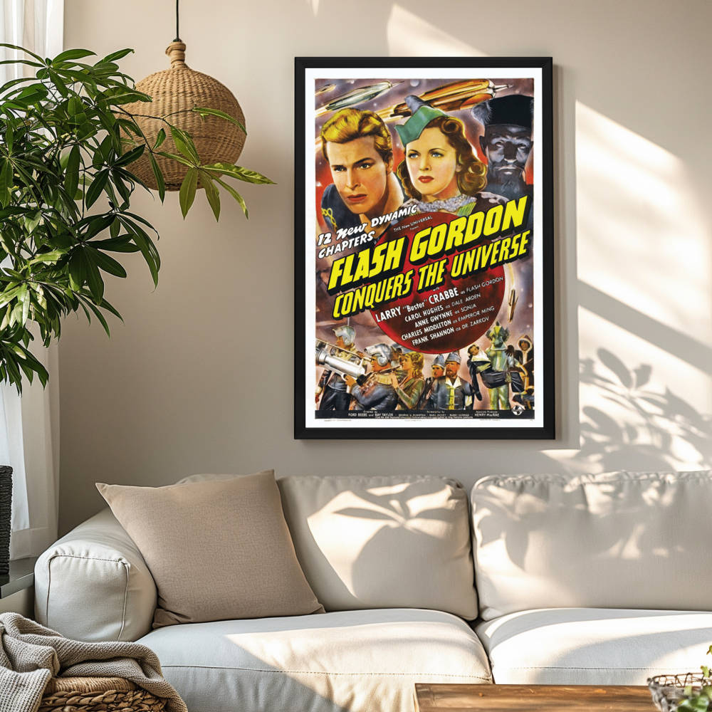 "Flash Gordon Conquers The Universe" (1940) Framed Movie Poster