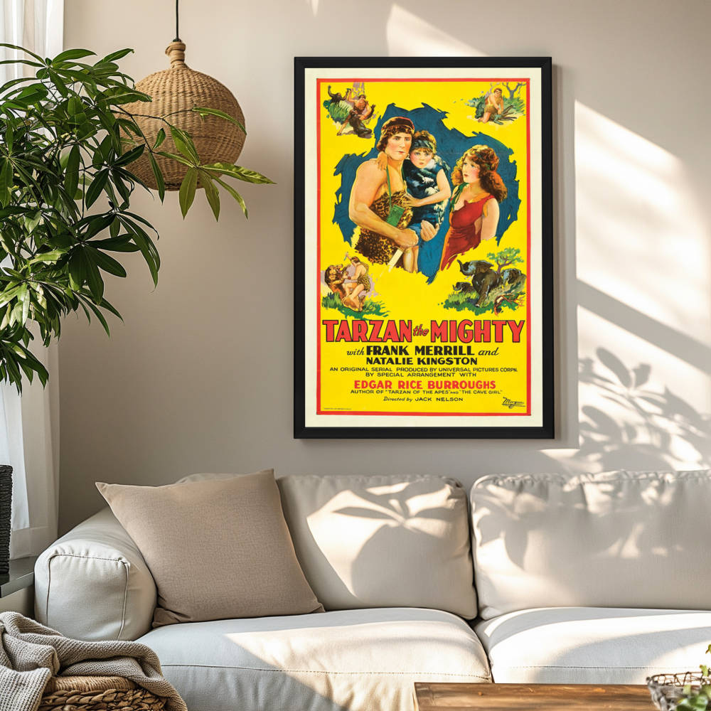 "Tarzan The Mighty" (1928) Framed Movie Poster