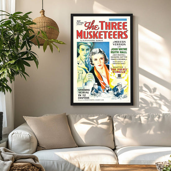 "Three Musketeers" (1933) Framed Movie Poster