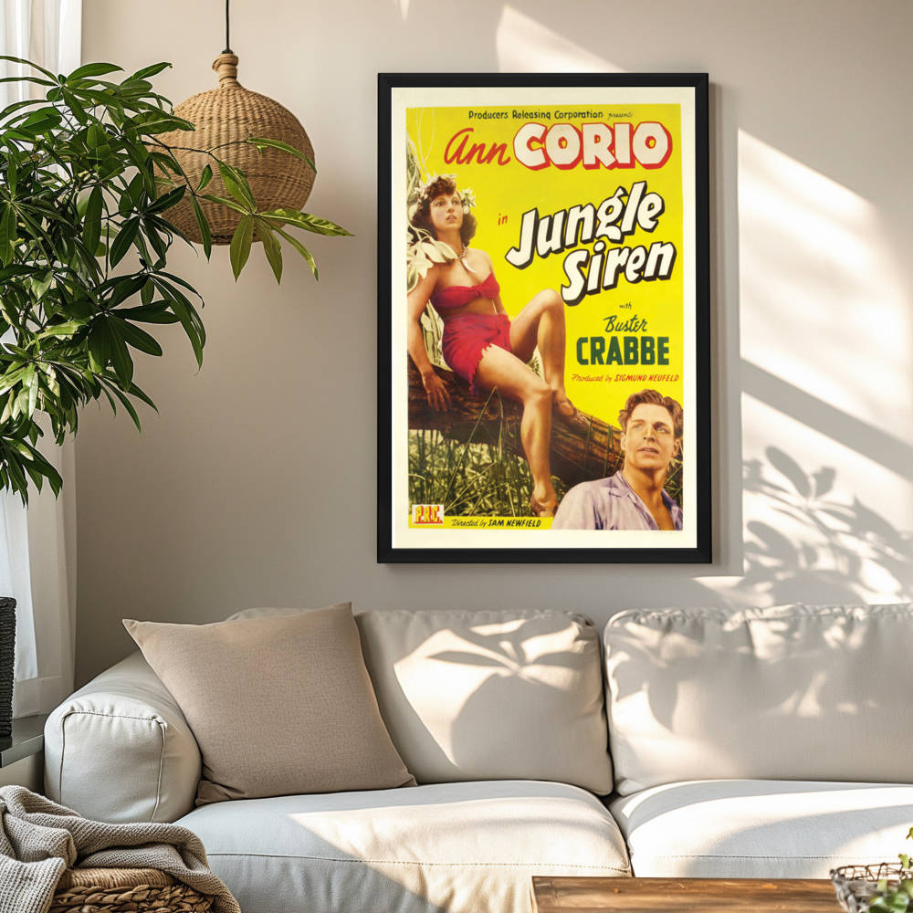 "Jungle Siren" (1942) Framed Movie Poster