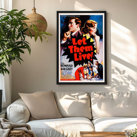 "Let Them Live" (1937) Framed Movie Poster