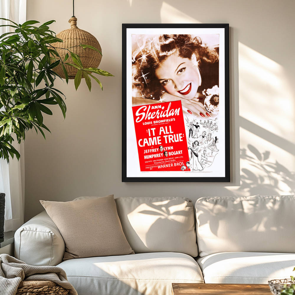 "It All Came True" (1940) Framed Movie Poster