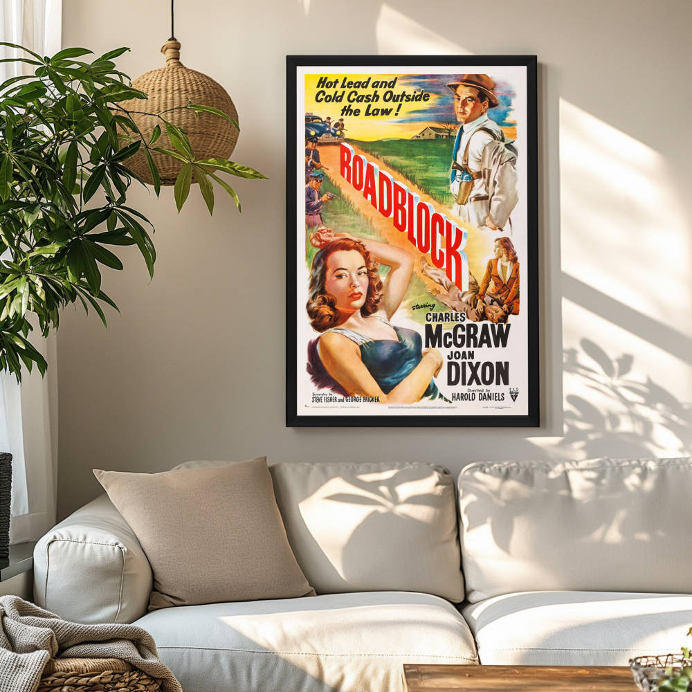 "Roadblock" (1951) Framed Movie Poster