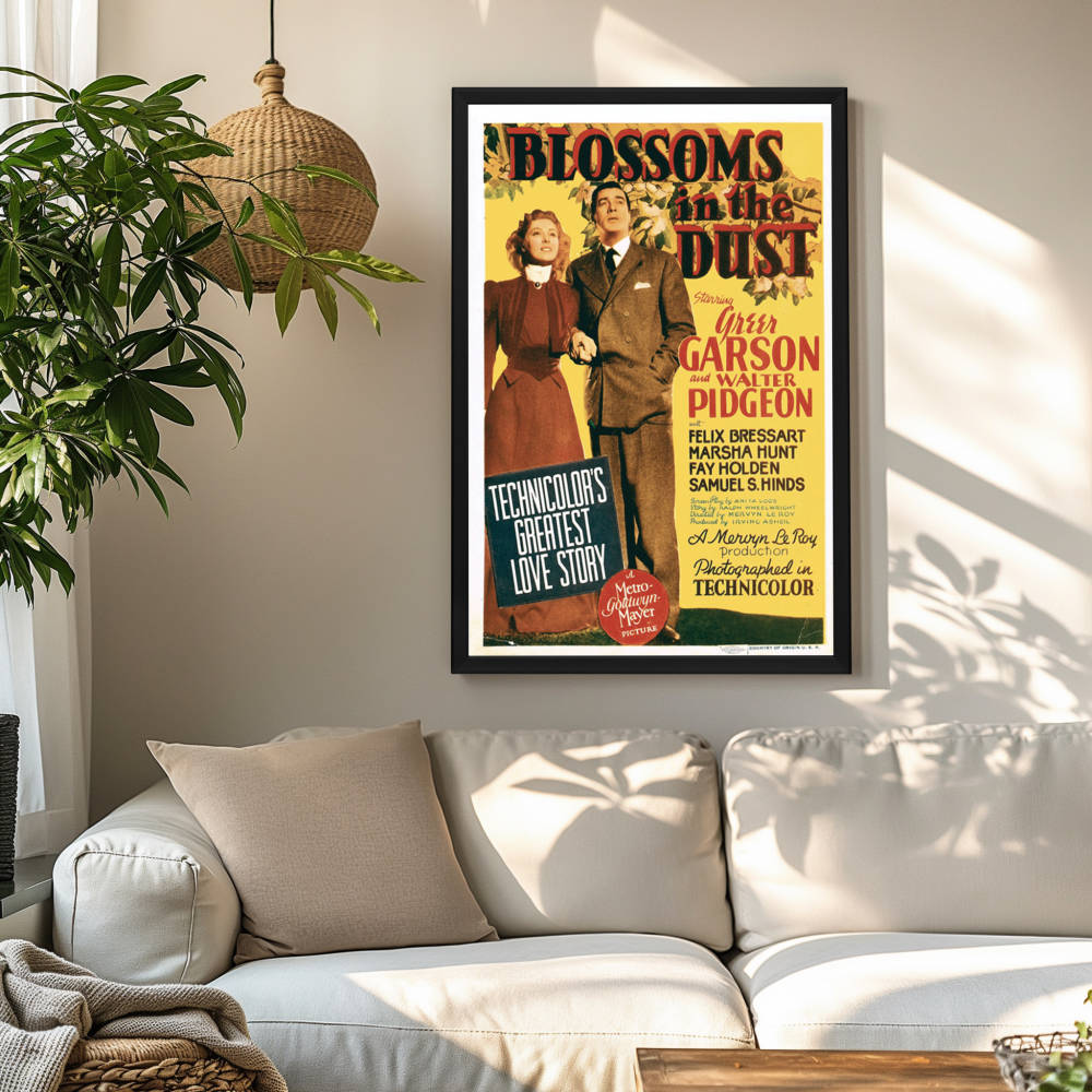 "Blossoms In The Dust" (1941) Framed Movie Poster