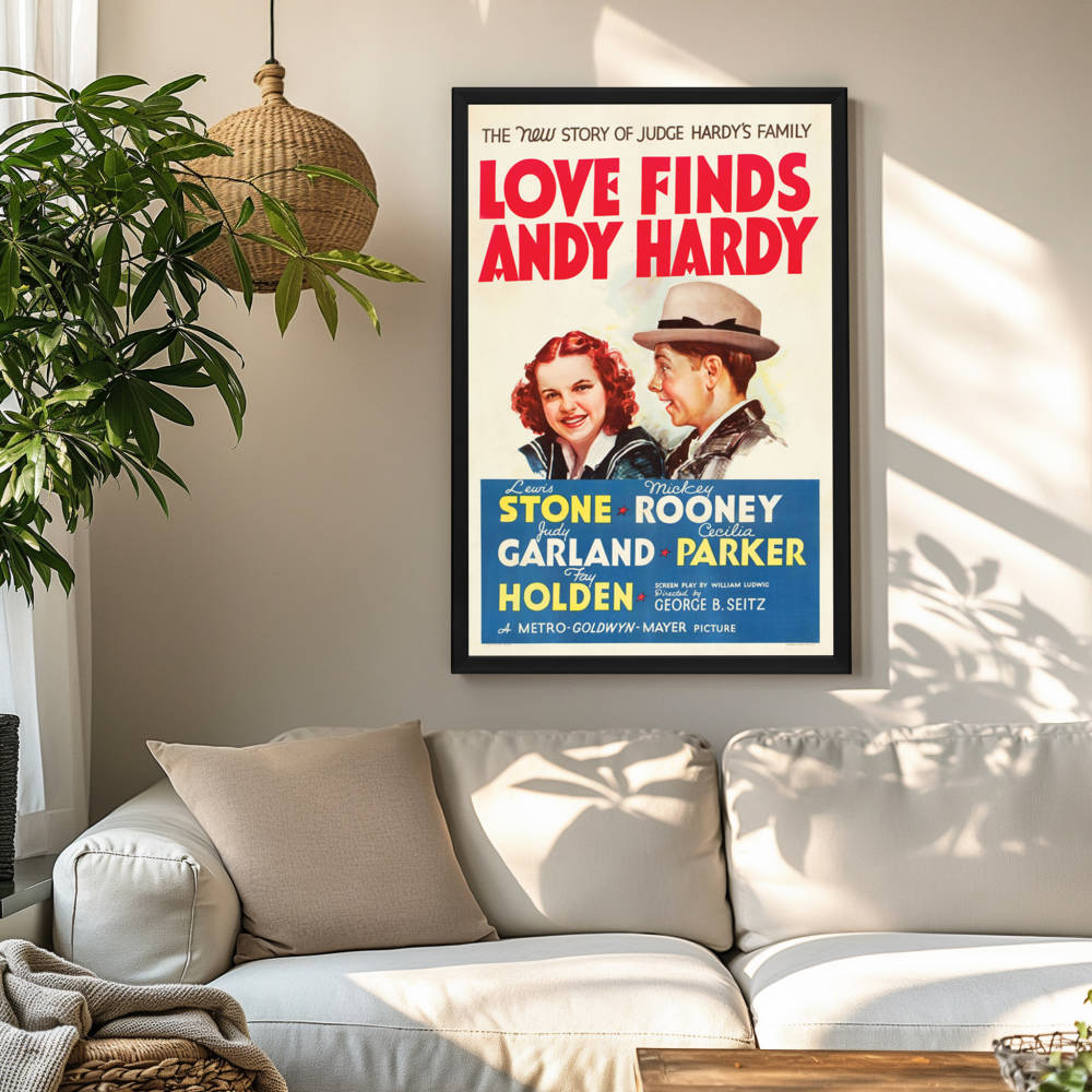 "Love Finds Andy Hardy" (1938) Framed Movie Poster