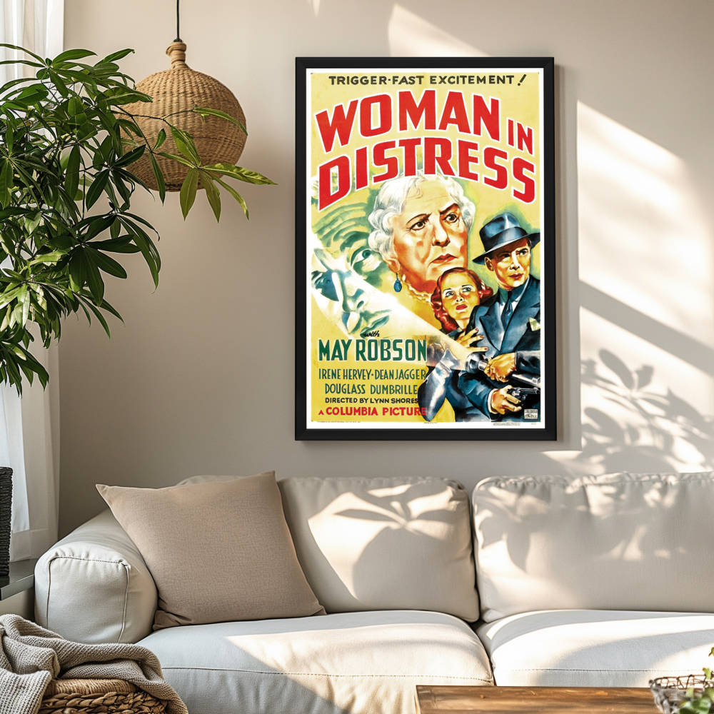 "Woman In Distress" (1937) Framed Movie Poster