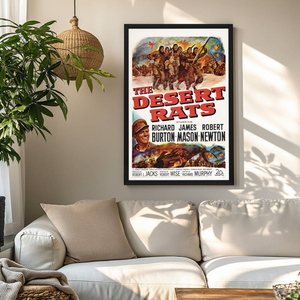 "Desert Rats" (1953) Framed Movie Poster