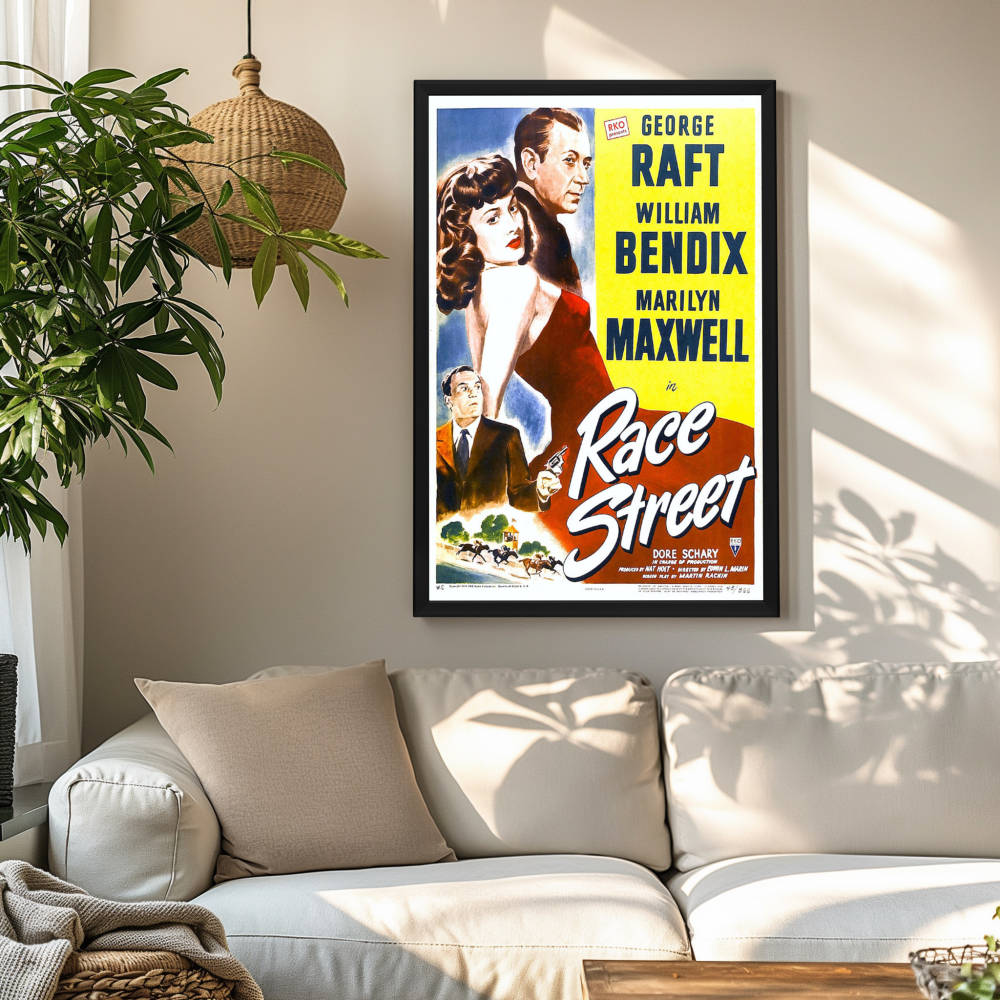 "Race Street" (1948) Framed Movie Poster