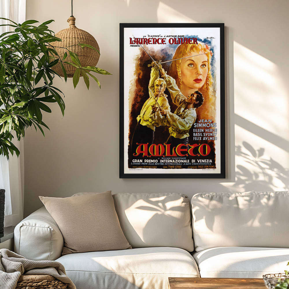 "Hamlet" (1948) Framed Movie Poster