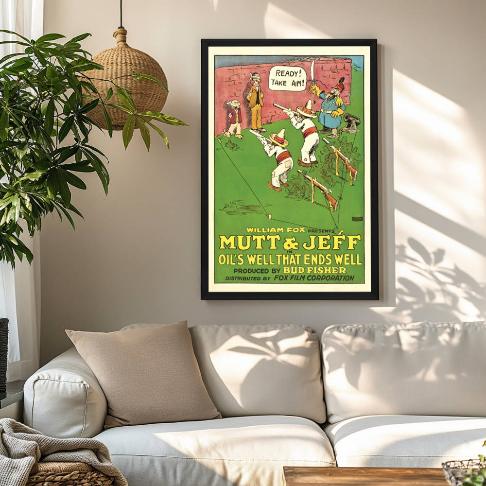 "Oil's Well That Ends Well" (1919) Framed Movie Poster