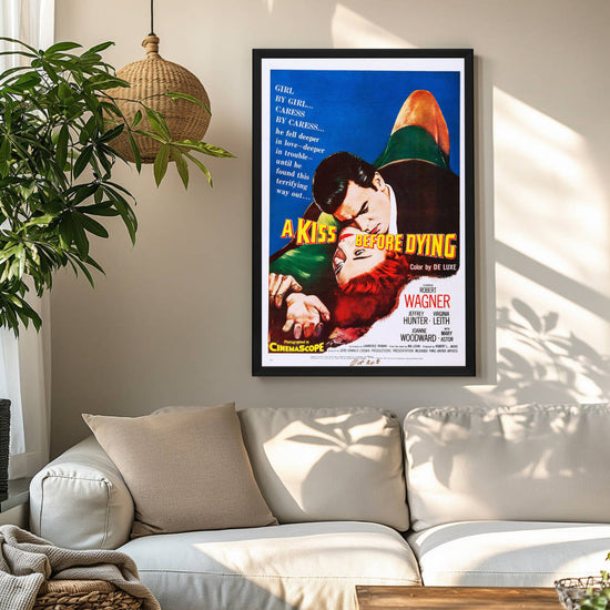 "Kiss Before Dying" (1956) Framed Movie Poster