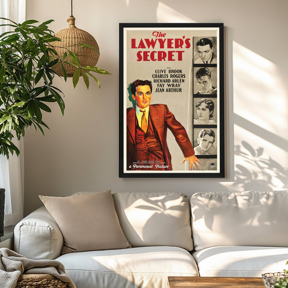 "Lawyer's Secret" (1931) Framed Movie Poster