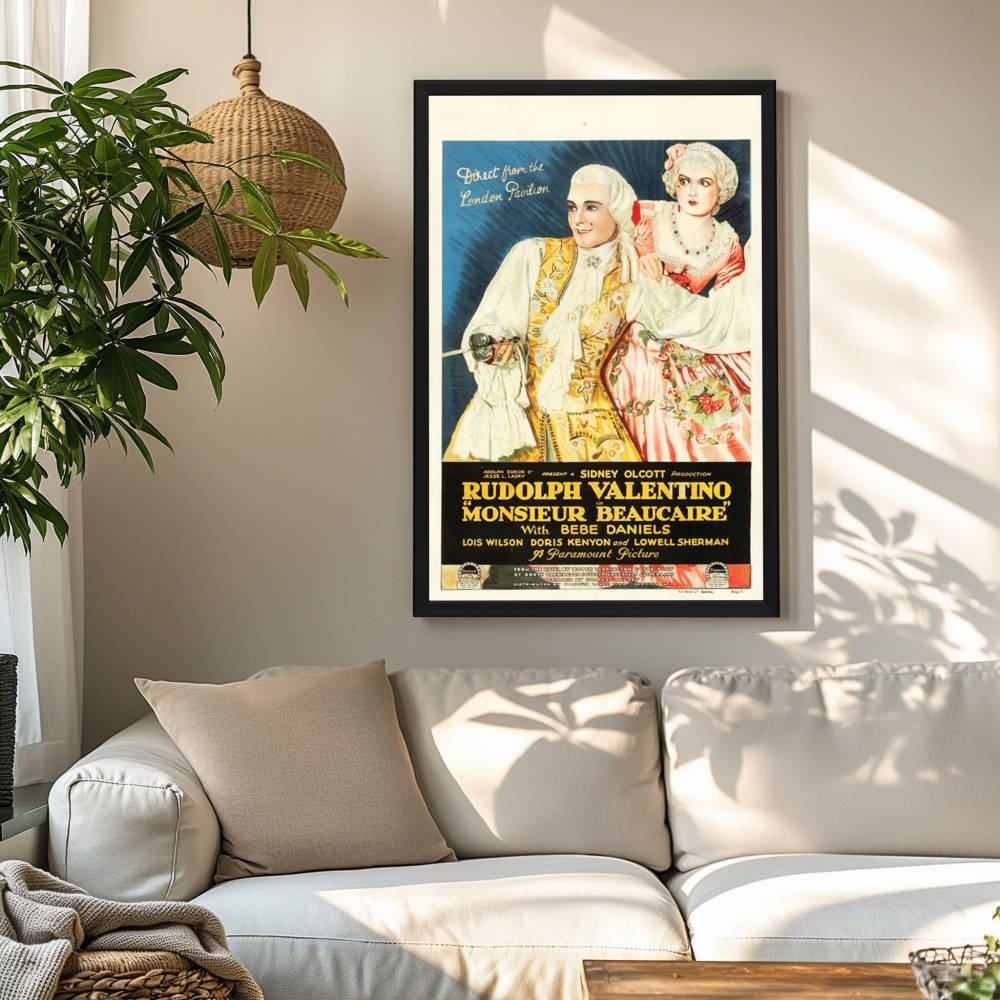 "Monsieur Beaucaire" (1924) Framed Movie Poster