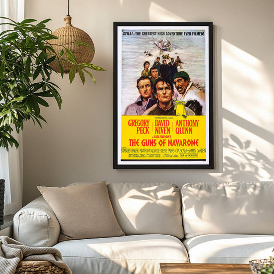 "Guns Of Navarone" (1961) Framed Movie Poster