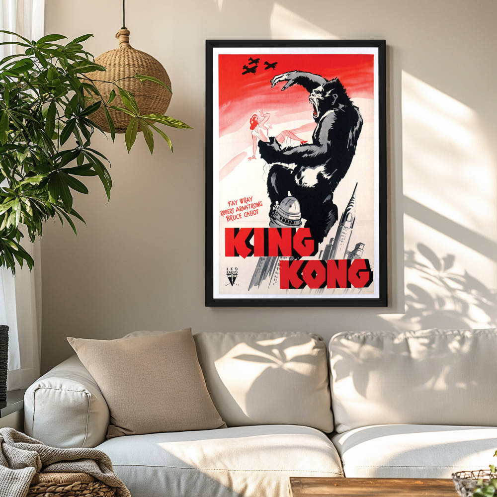 "King Kong" (1933) Framed Movie Poster