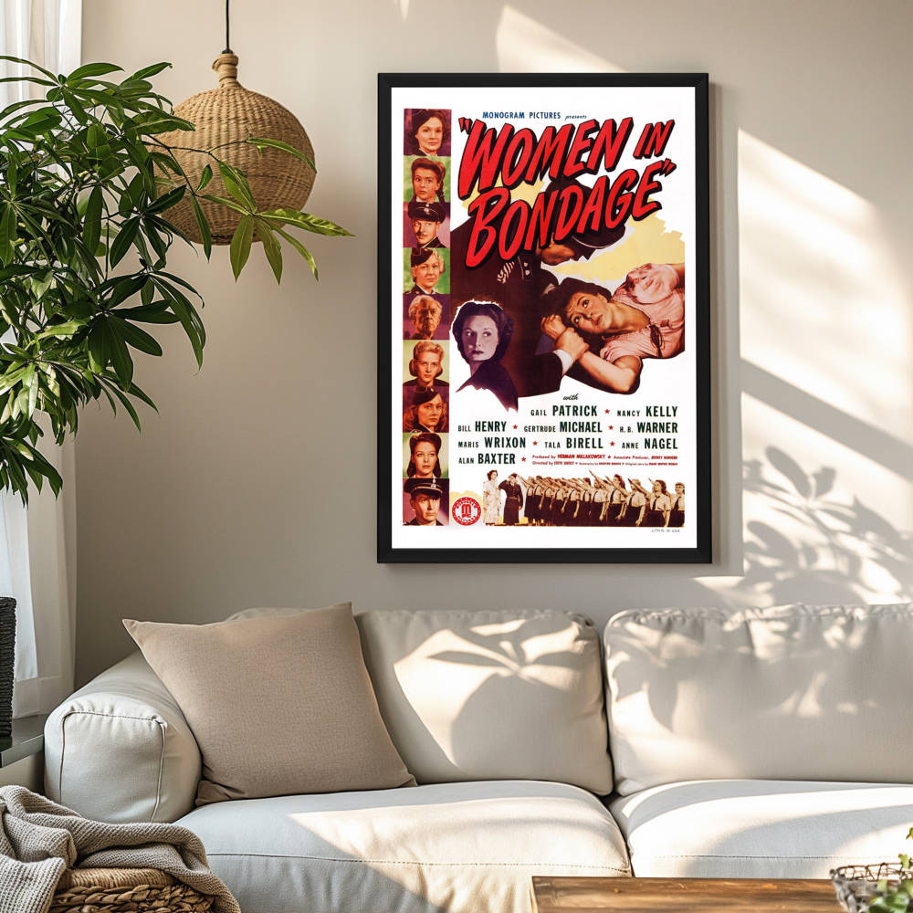 "Women In Bondage" (1943) Framed Movie Poster