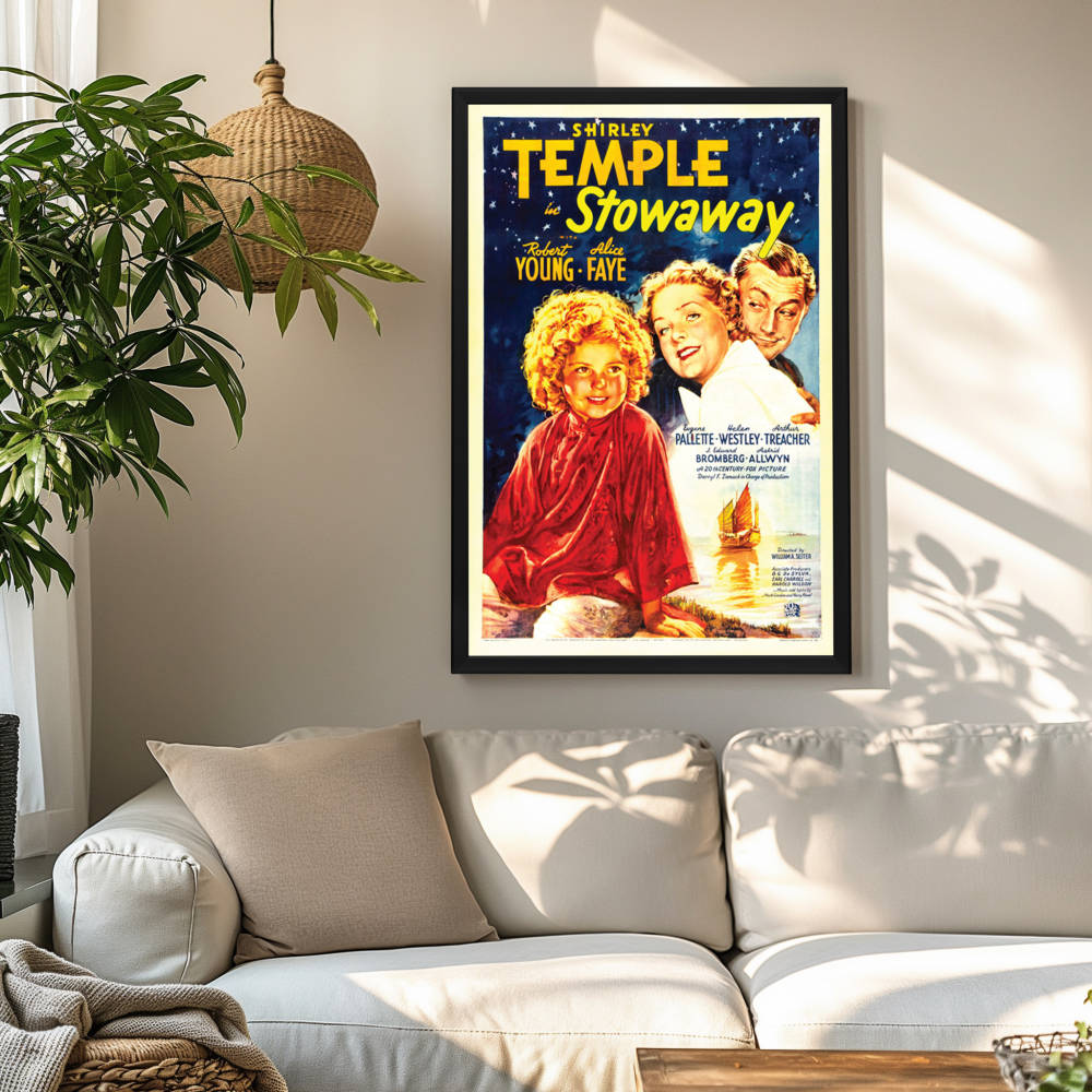 "Stowaway" (1936) Framed Movie Poster