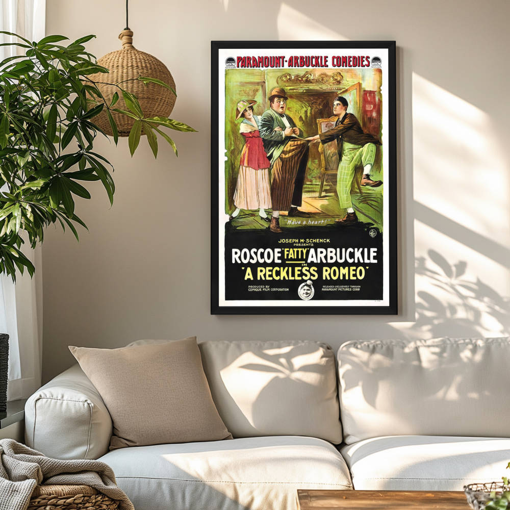 "Reckless Romeo" (1917) Framed Movie Poster