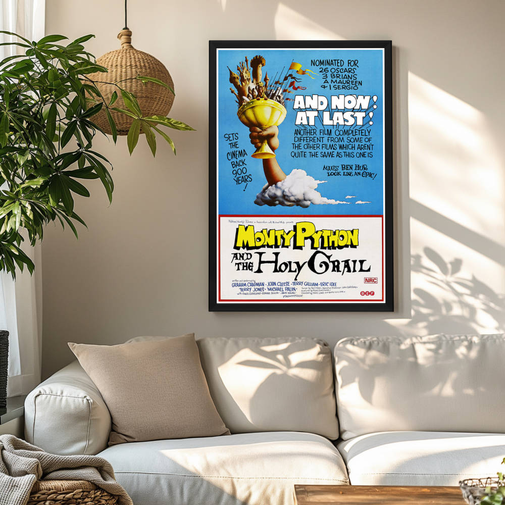 "Monty Python and the Holy Grail" (1975) Framed Movie Poster ...
