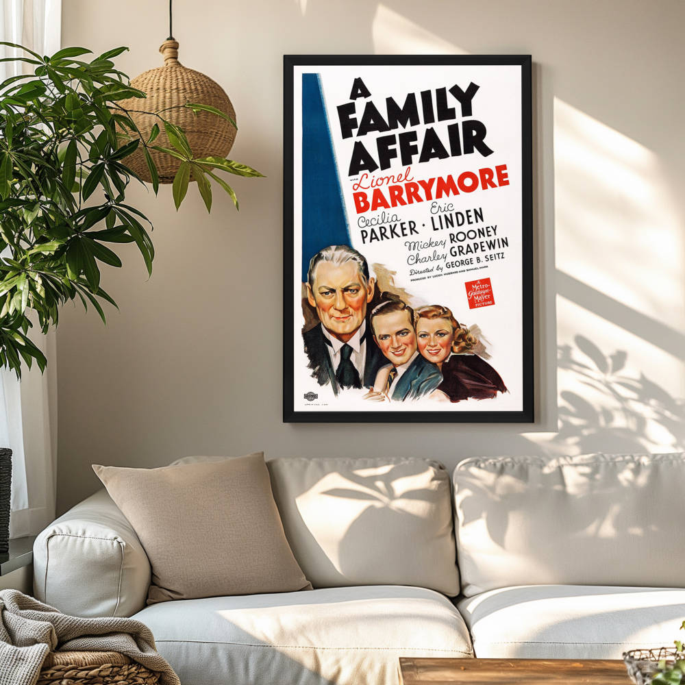 "Family Affair" (1937) Framed Movie Poster