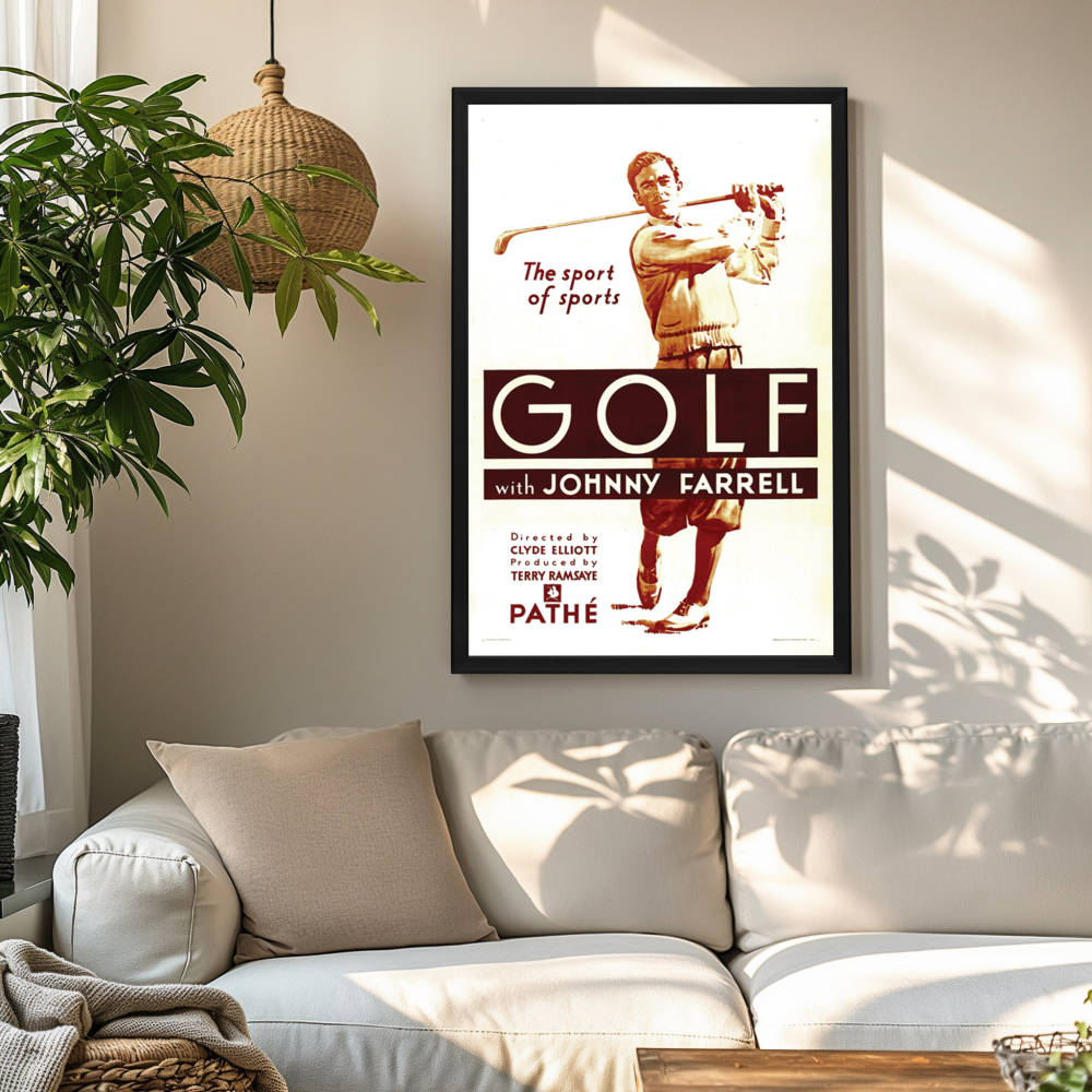 "Golf" (1930) Framed Movie Poster