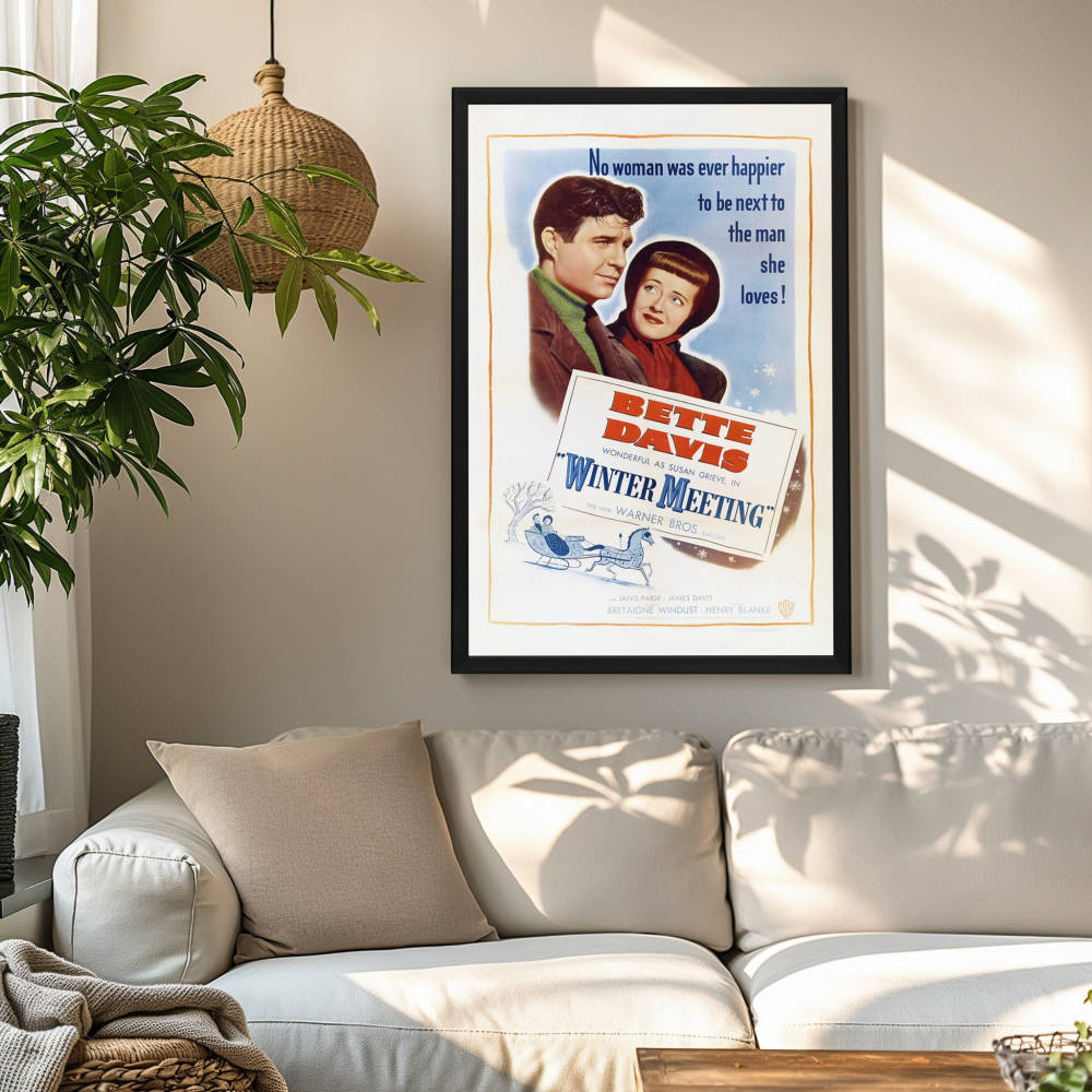 "Winter Meeting" (1948) Framed Movie Poster