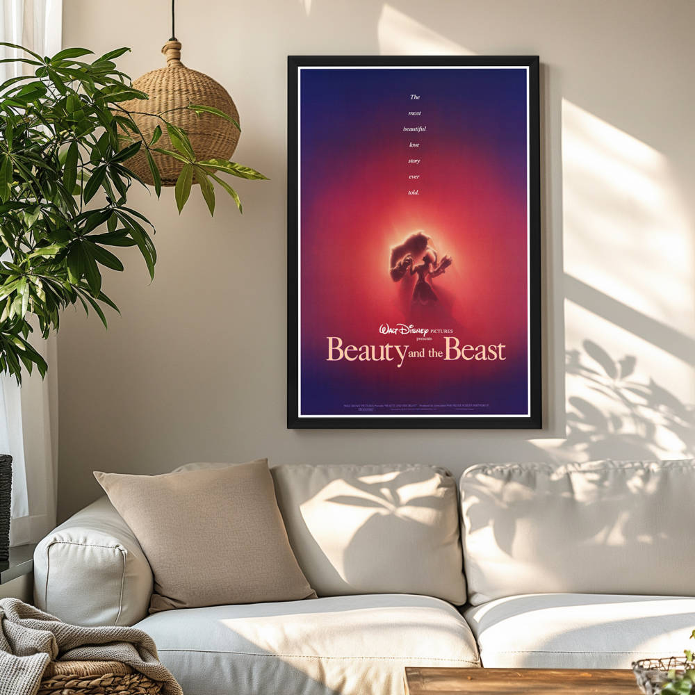 "Beauty and the Beast" (1991) Framed Movie Poster