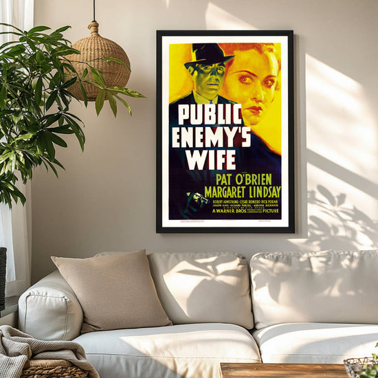 "Public Enemy's Wife" (1936) Framed Movie Poster