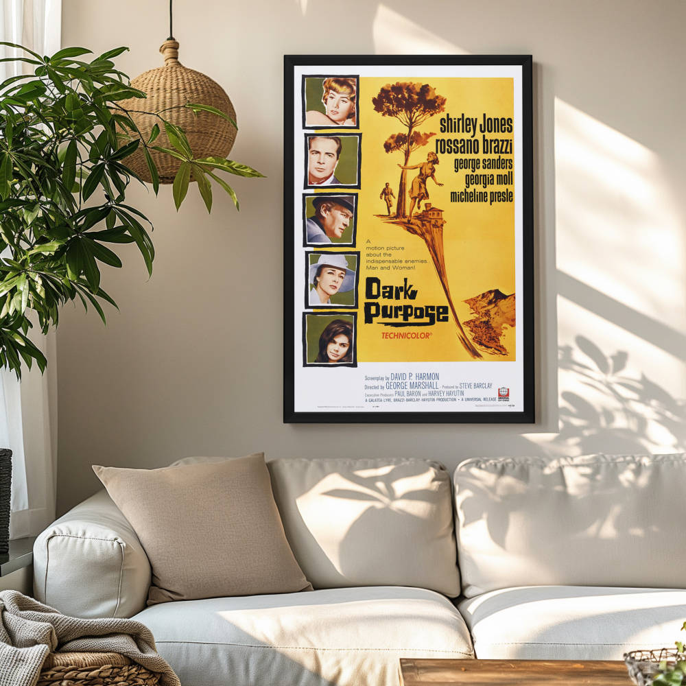 "Dark Purpose" (1964) Framed Movie Poster