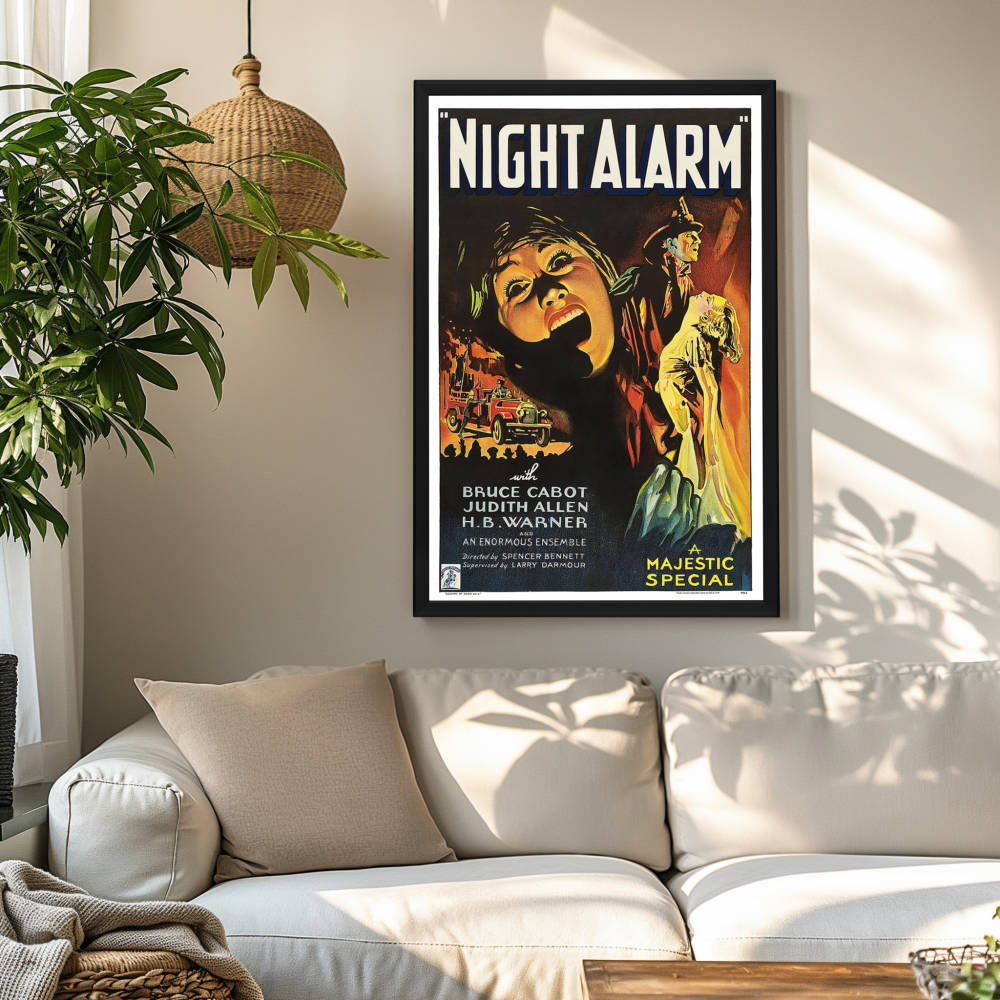 "Night Alarm" (1934) Framed Movie Poster