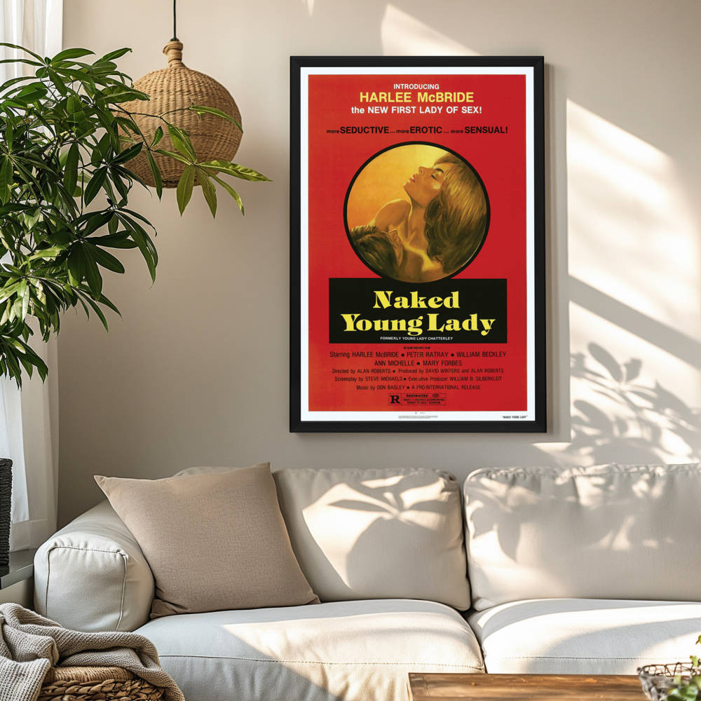 "Naked Young Lady" (1977) Framed Movie Poster