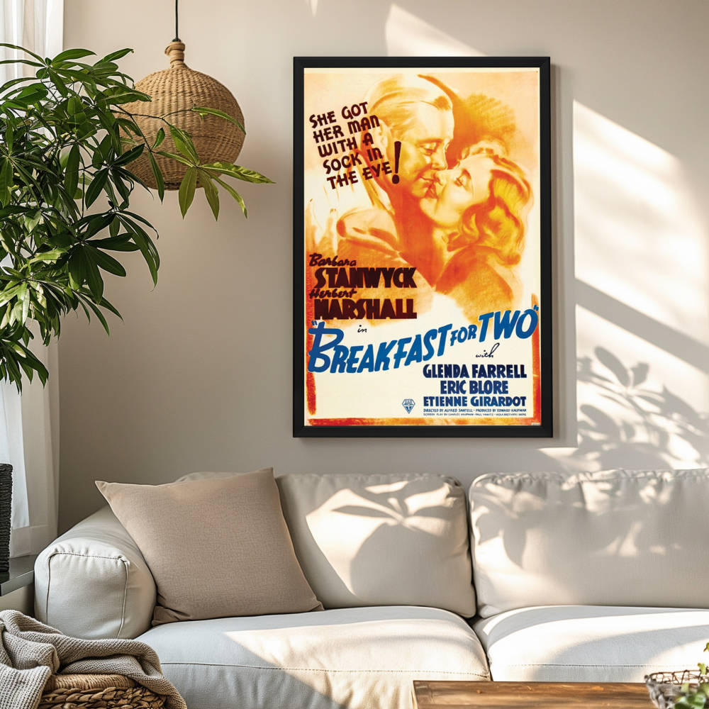 "Breakfast For Two" (1937) Framed Movie Poster