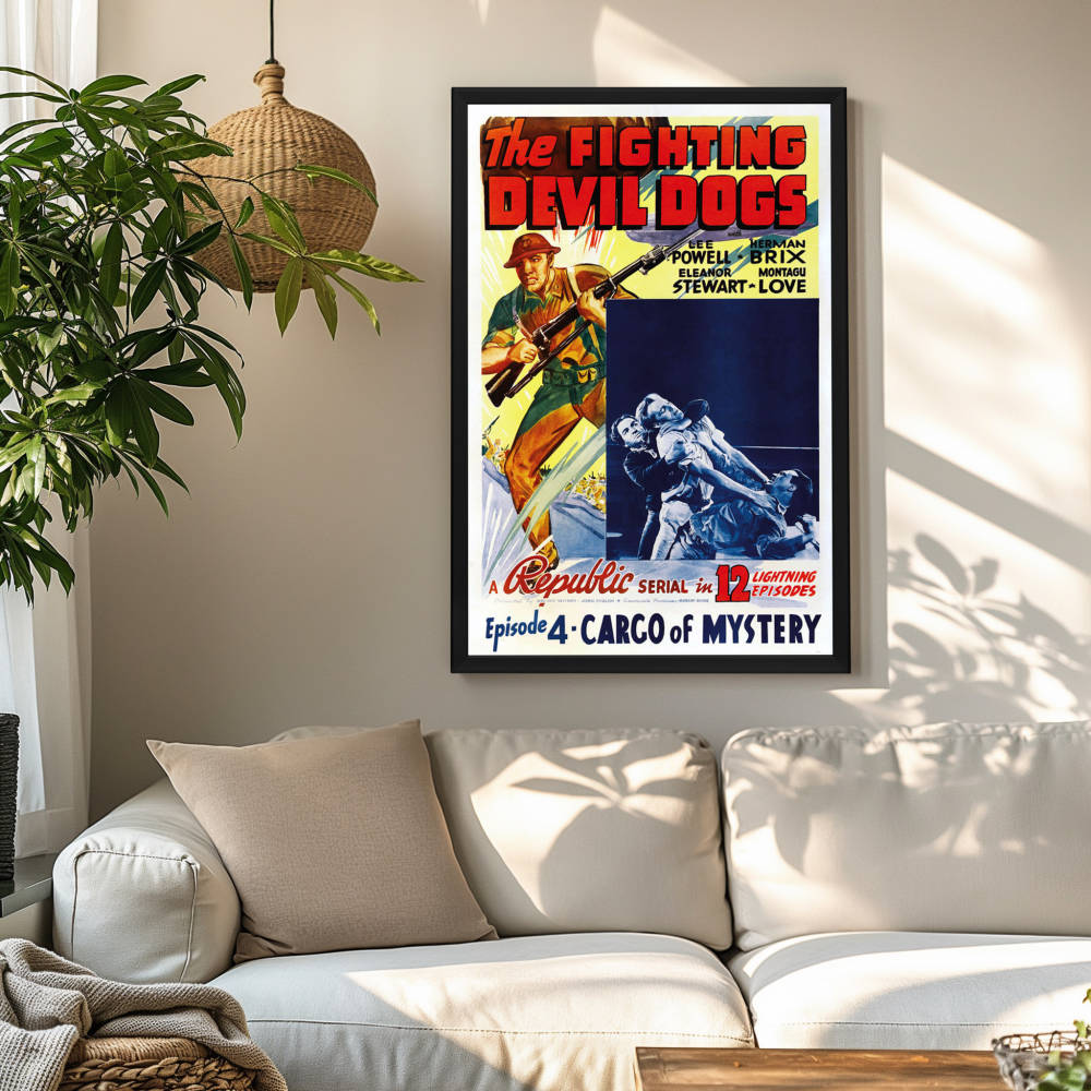 "Fighting Devil Dogs" (1938) Framed Movie Poster