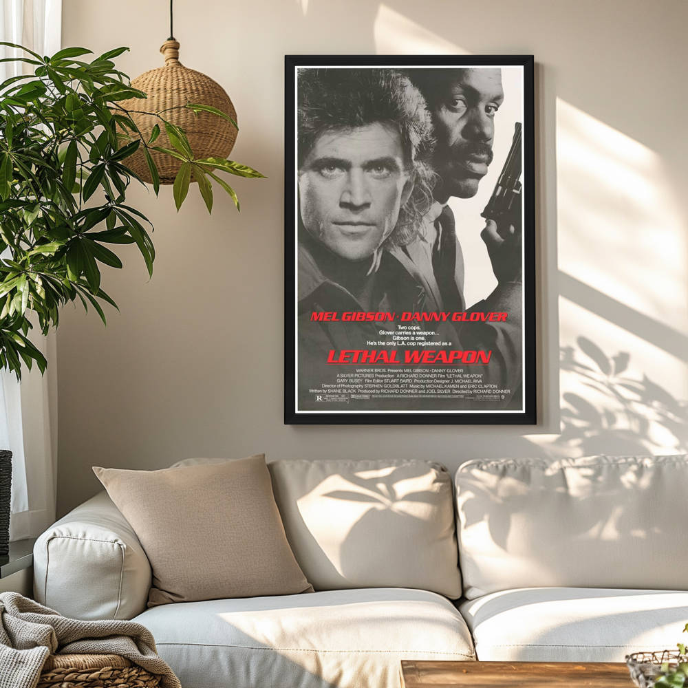 "Lethal Weapon" (1987) Framed Movie Poster