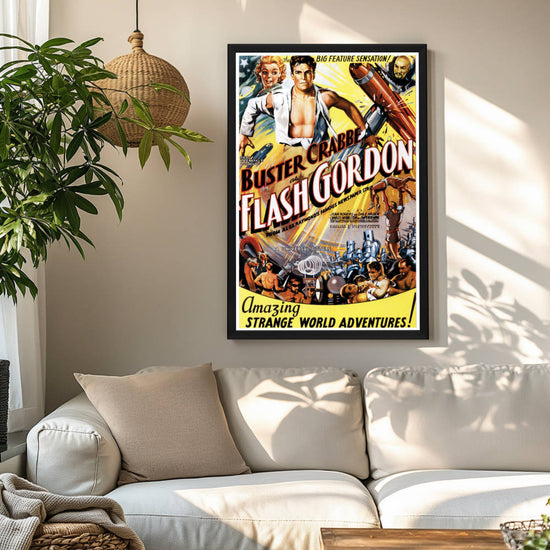 "Flash Gordon" (1936) Framed Movie Poster